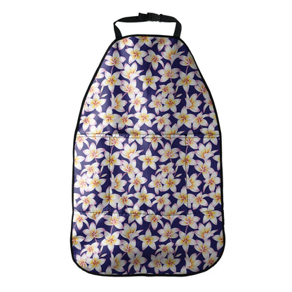Watercolor Frangipani Flower Print Car Seat Organizers