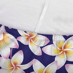 Watercolor Frangipani Flower Print Sofa Cover