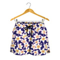 Watercolor Frangipani Flower Print Women's Shorts