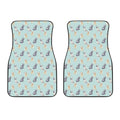 Watercolor French Bulldog Pattern Print Front Car Floor Mats