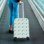 Watercolor French Bulldog Pattern Print Luggage Cover