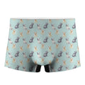Watercolor French Bulldog Pattern Print Men's Boxer Briefs