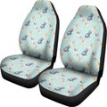 Watercolor French Bulldog Pattern Print Universal Fit Car Seat Covers