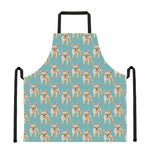 Watercolor French Bulldog Puppy Print Apron