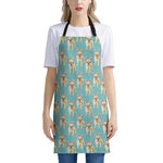 Watercolor French Bulldog Puppy Print Apron