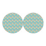 Watercolor French Bulldog Puppy Print Car Coasters