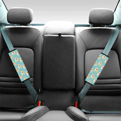 Watercolor French Bulldog Puppy Print Car Seat Belt Covers