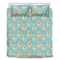 Watercolor French Bulldog Puppy Print Duvet Cover Bedding Set