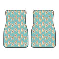 Watercolor French Bulldog Puppy Print Front Car Floor Mats