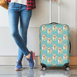 Watercolor French Bulldog Puppy Print Luggage Cover