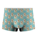 Watercolor French Bulldog Puppy Print Men's Boxer Briefs