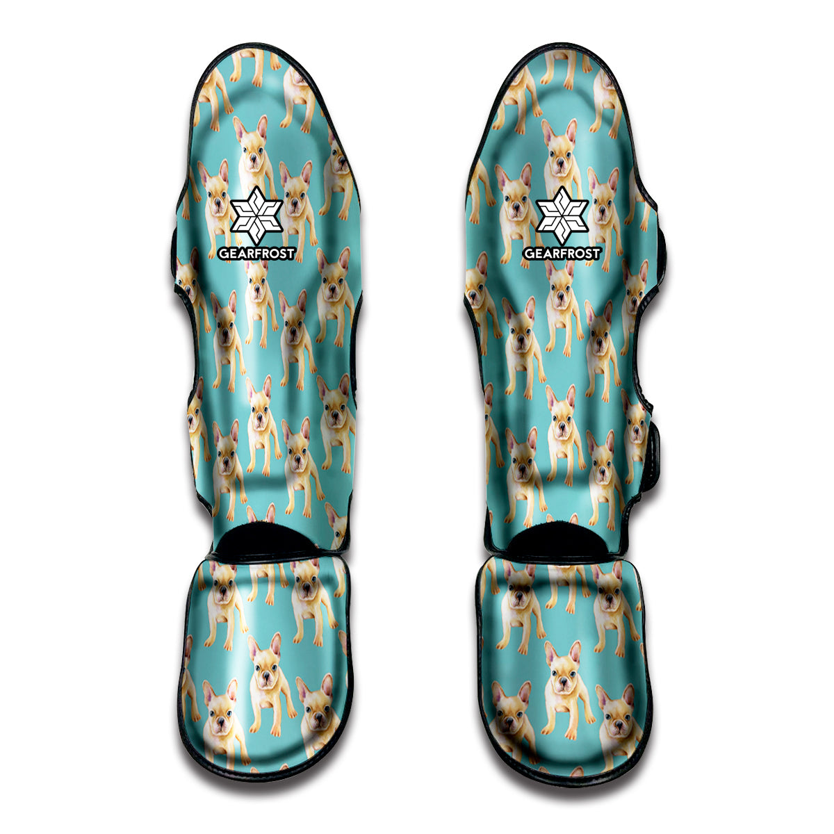 Watercolor French Bulldog Puppy Print Muay Thai Shin Guard