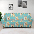 Watercolor French Bulldog Puppy Print Sofa Cover