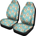 Watercolor French Bulldog Puppy Print Universal Fit Car Seat Covers