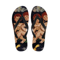 Watercolor Gemini Zodiac Sign Print Flip Flops