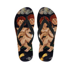 Watercolor Gemini Zodiac Sign Print Flip Flops