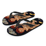 Watercolor Gemini Zodiac Sign Print Flip Flops