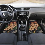 Watercolor Gemini Zodiac Sign Print Front and Back Car Floor Mats