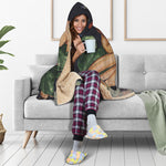 Watercolor Gemini Zodiac Sign Print Hooded Blanket