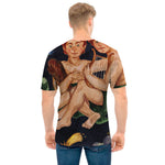 Watercolor Gemini Zodiac Sign Print Men's T-Shirt