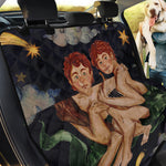 Watercolor Gemini Zodiac Sign Print Pet Car Back Seat Cover