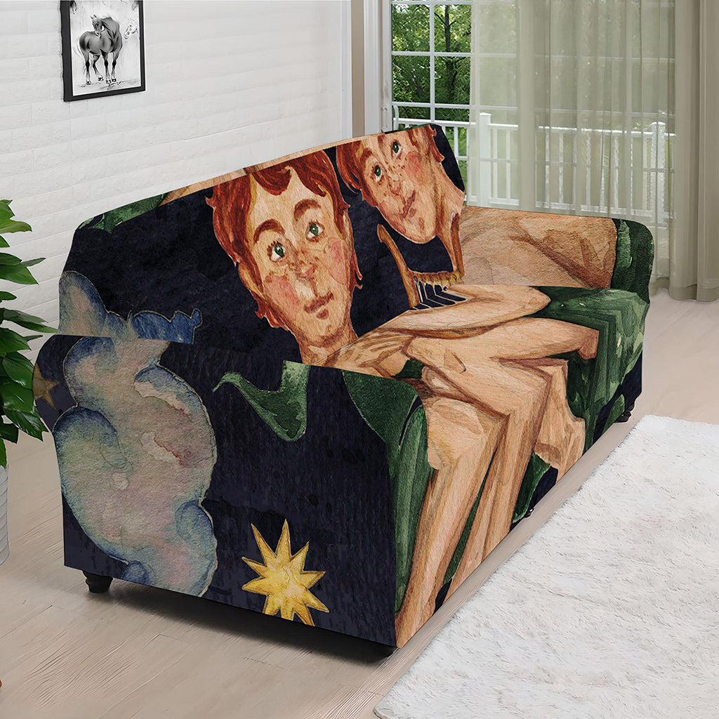 Watercolor Gemini Zodiac Sign Print Sofa Cover