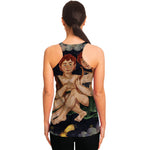 Watercolor Gemini Zodiac Sign Print Women's Racerback Tank Top