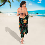 Watercolor Gingerbread Pattern Print Beach Sarong Wrap