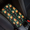 Watercolor Gingerbread Pattern Print Car Center Console Cover
