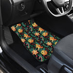 Watercolor Gingerbread Pattern Print Front Car Floor Mats