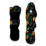 Watercolor Gingerbread Pattern Print Muay Thai Shin Guard