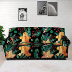 Watercolor Gingerbread Pattern Print Sofa Cover