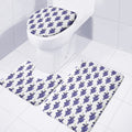 Watercolor Grape Pattern Print 3 Piece Bath Mat Set