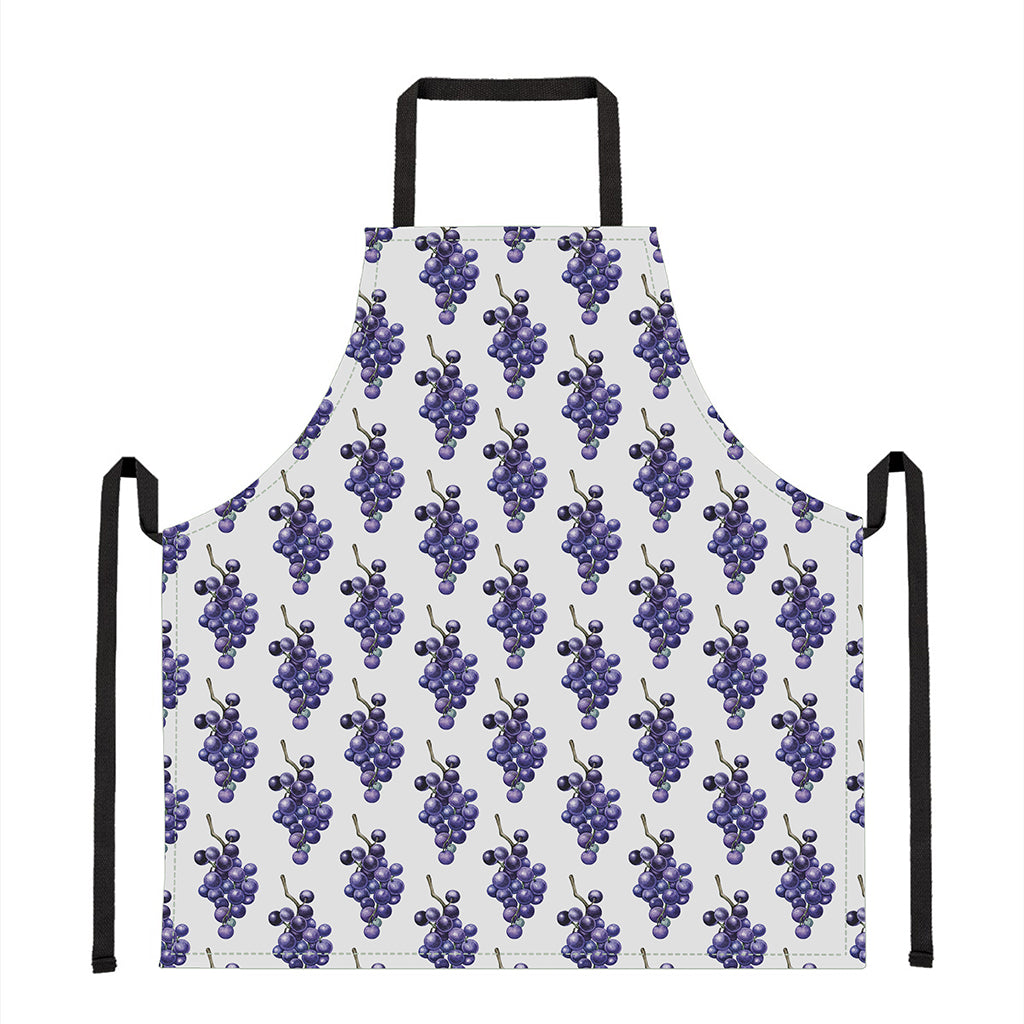 Watercolor Grape Pattern Print Apron