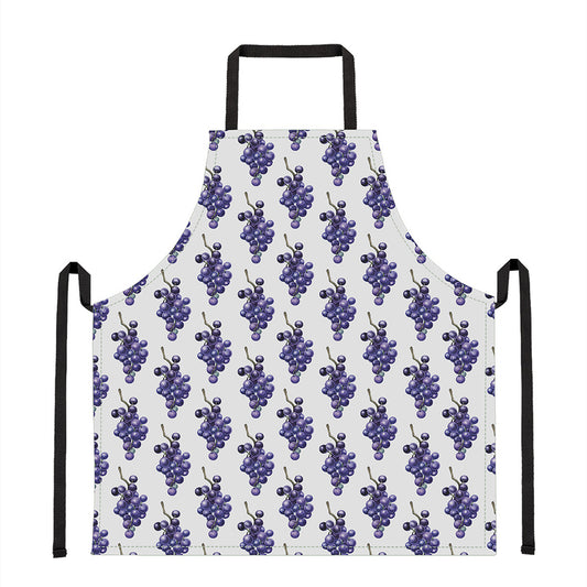 Watercolor Grape Pattern Print Apron