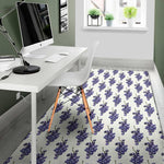 Watercolor Grape Pattern Print Area Rug