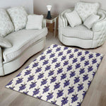 Watercolor Grape Pattern Print Area Rug