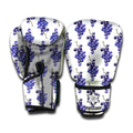 Watercolor Grape Pattern Print Boxing Gloves