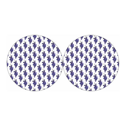 Watercolor Grape Pattern Print Car Coasters