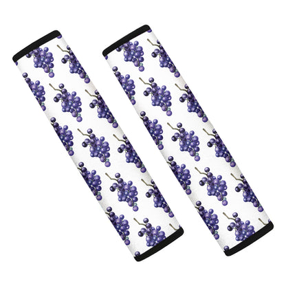 Watercolor Grape Pattern Print Car Seat Belt Covers