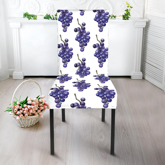 Watercolor Grape Pattern Print Dining Chair Slipcover