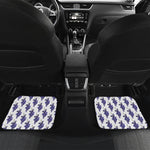 Watercolor Grape Pattern Print Front and Back Car Floor Mats
