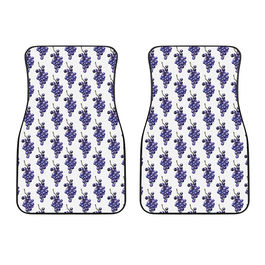 Watercolor Grape Pattern Print Front Car Floor Mats