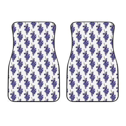 Watercolor Grape Pattern Print Front Car Floor Mats