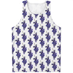 Watercolor Grape Pattern Print Men's Tank Top