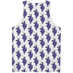 Watercolor Grape Pattern Print Men's Tank Top