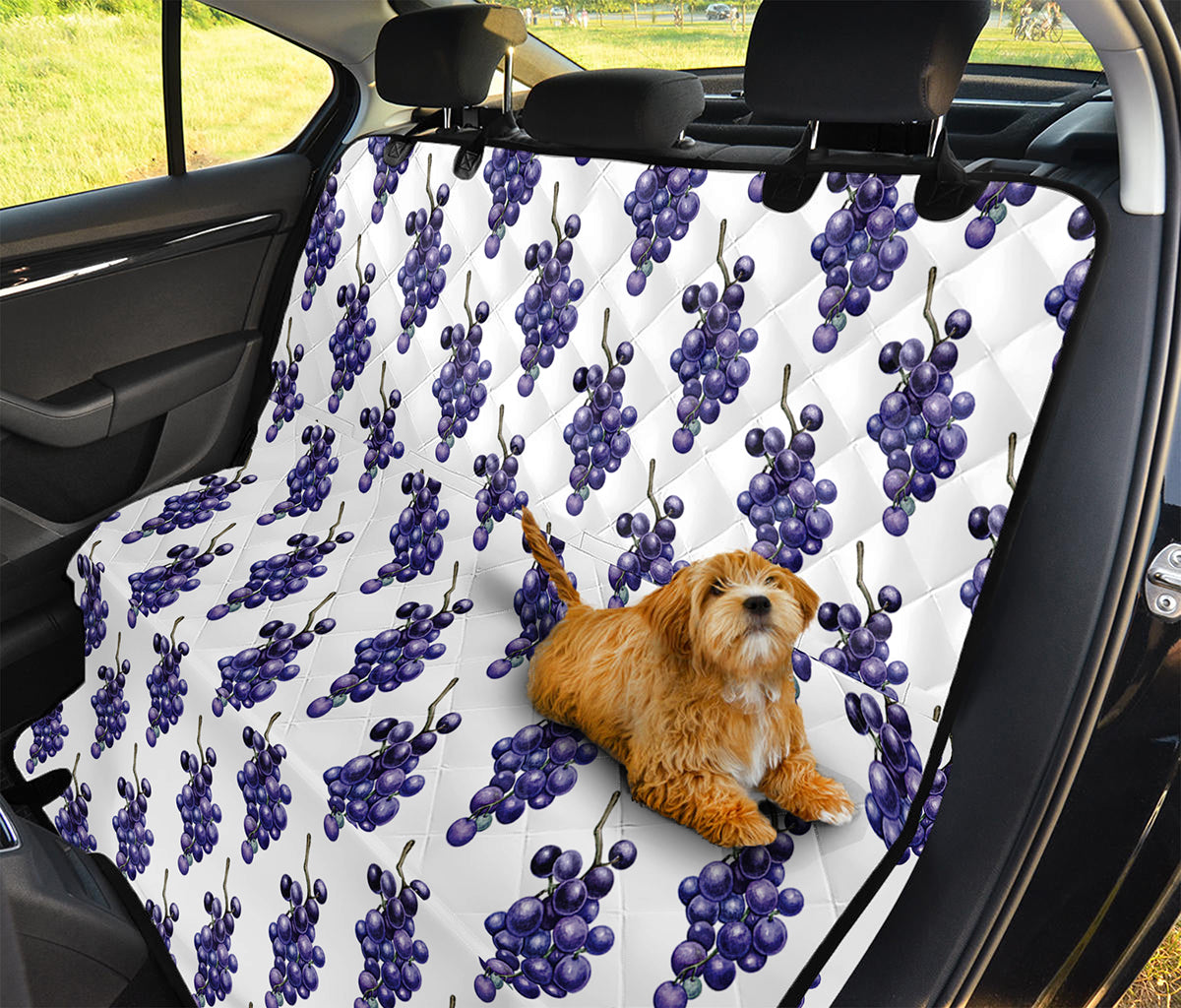 Watercolor Grape Pattern Print Pet Car Back Seat Cover