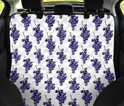 Watercolor Grape Pattern Print Pet Car Back Seat Cover