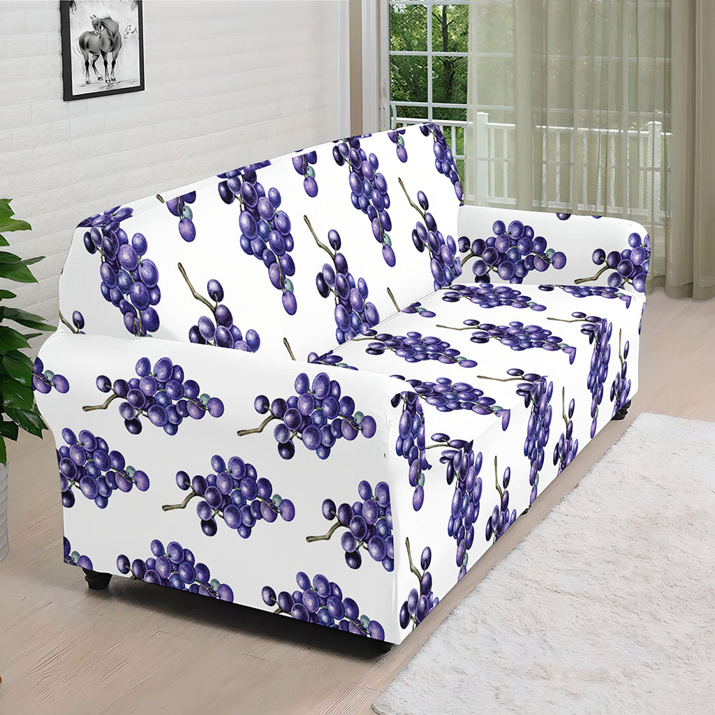 Watercolor Grape Pattern Print Sofa Cover