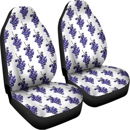 Watercolor Grape Pattern Print Universal Fit Car Seat Covers